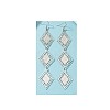 Alloy Rhombus Dangle Earrings FS-WG9FBBE-01-4