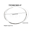 Simple Stainless Steel Flat Cuff Choker Necklaces Fashion Jewelry for Women RC6869-2-2