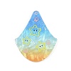 Marine Organism Series Fan Shape Acrylic Pendants OACR-Q101-03D-1