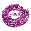 Baking Paint Glass Beads Strands DGLA-Q023-8mm-DB41-01-2