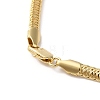 Rack Plating Brass Flat Rope Chain Necklaces NJEW-A009-02G-4