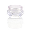 Transparent Plastic Empty Portable Facial Cream Jar CON-PW0001-006A-07-1