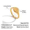 304 Stainless Steel Finger Rings for Women DP0534-2-1