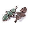 Natural Green Aventurine Pendants G-Q158-04-10-2