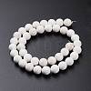Frosted Round Natural Magnesite Beads Strands G-I168-07-8mm-2