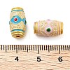 Alloy Enamel Beads ENAM-M008-07G-3