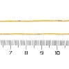 0.9MM Brass Box Chain Necklace Making NJEW-D302-77G-3