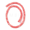 Synthetic Coral Dyed Carved Beads Strands SHEL-G023-01A-2