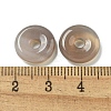 Natural Grey Agate Donut/Pi Disc Charms G-G142-01J-3