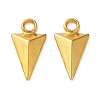 Zinc Alloy Faceted Spike Pendants AL-CBA6F5A-01G-1