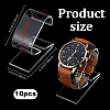 10Pcs C Shaped Acrylic Single Watch Display Stands ODIS-PH0009-32-2