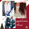 DIY Interchangeable Christmas Deer Office Lanyard ID Badge Holder Necklace Making Kit DIY-SC0022-05-5