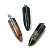 Natural Indian Agate Pointed Pendants G-F820-12R-1
