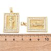 Religion Brass Pendants CU-B197-03G-C-2