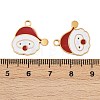 304 Stainless Steel Enamel Christmas Theme Pendants STAS-G359-01G-03-3