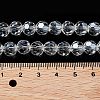 Electroplate Transparent Glass Beads Strands EGLA-A035-T8mm-A19-4