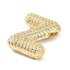 Rack Plating Brass Micro Pave Cubic Zirconia Pendants KK-Q790-01Z-G-2