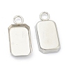 Tarnish Resistant 201 Stainless Steel Pendant Cabochon Settings STAS-H143-31P-2