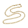 6MM 304 Stainless Steel Figaro Chain Necklaces NJEW-G203-02G-4