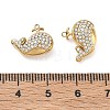 304 Stainless Steel Micro Pave Clear Cubic Zirconia Pendants CU-CBAF0F8-01B-G-3