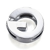 Alloy Letter Slide Charms RB-F034-01G-P-RS-2