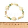 Shell Pearl & Natural & Synthetic Mixed Gemstone Beads Stretch Bracelets for Women BJEW-JB13898-03-4