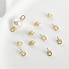 Brass with Cubic Zirconia Peg Bails LS-KK-B087-13A-G-2