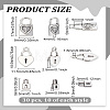 30Pcs 3 Styles Tibetan Style Alloy Charms TIBEP-LP0001-22-2