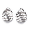 304 Stainless Steel Pendants STAS-T063-205P-2