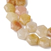 Natural Topaz Jade Beads Strands G-K359-C19-01-4