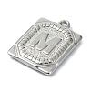 Anti-Tarnish 304 Stainless Steel Pendants STAS-U033-01P-M-2