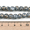 Baking Paint Glass Beads Strands DGLA-N010-8mm-09-4