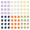 240Pcs 6 Colors Cubic Zirconia Bead ZIRC-TA0001-27-3