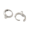 Brass Leverback Earring Findings KK-B166-05P-2