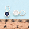 925 Sterling Silver Pave Cubic Zirconia Flat Round Charms STER-T009-18S-4