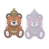 5D DIY Bear Pattern Animal Diamond Painting Pencil Cup Holder Ornaments Kits DIY-C020-02-4