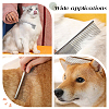 4Pcs 4 Style Stainless Steel Pet Combs AJEW-CA0001-60-6