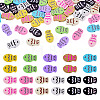 44Pcs 11 Colors Fish Spray Painted Alloy Enamel Beads FIND-TA0010-35-2