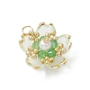 Handmade Glass Seed Beaded Sakura Pendants PALLOY-MZ00763-03-3