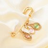 Iron Brooch Findings KK-S345-025-1-3
