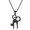 Halloween 304 Stainless Steel Laser Cut Pendant Necklaces FS-WG247A7-13-2