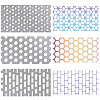 Rhombus Rectangle Hexagon Carbon Steel Cutting Dies Stencils DIY-WH0490-003-1