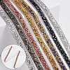 5 Yards Self Adhesive Resin Rhinestone Tape DIY-SP0002-49F-6