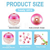 10Pcs Resin Beads PACR-TA0001-33E-5