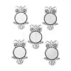 Tibetan Style Alloy Pendant Rhinestone Cabochon Settings X-TIBEP-4494-AS-FF-1