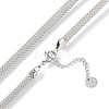 304 Stainless Steel Mesh Chain Necklaces for Women NJEW-C055-04P-2