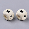 Printed Natural Wood Beads LS-X-WOOD-T026-001S-2
