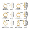  Jewelry 24 Sets 6 Style Brass Toggle Clasps KK-PJ0001-18-10