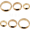54Pcs 3 Style Ring Brass Bead Frames KK-BC0004-48-1