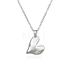 304 Stainless Steel Pendant Necklaces NJEW-G120-02P-1